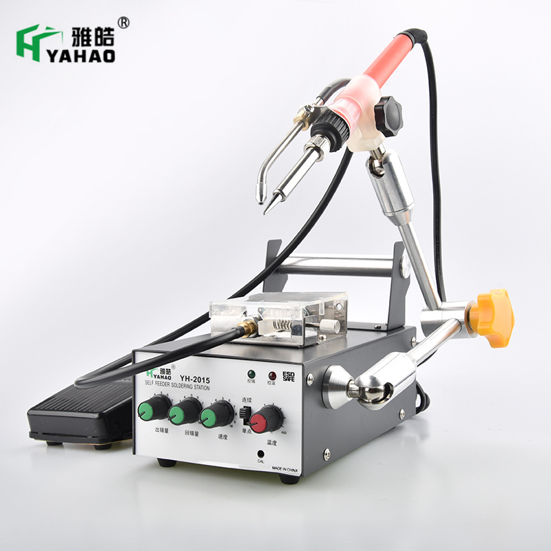 Automatic soldering machine, constant temperature soldering iron, Yahao manufacturer, 80W foot-operated soldering machine for circuit board wick soldering undefined