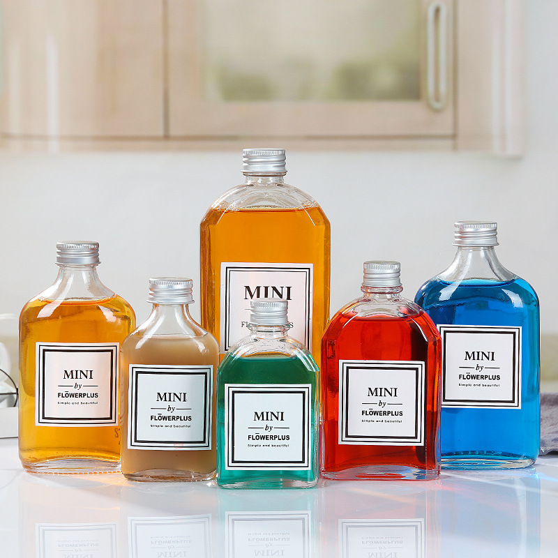 Nordic sparkling wine bottles, white spirit glass wine tasting packaging glass cups, beverage milk tea shops, fruit wine bottles can be made Application Scenario