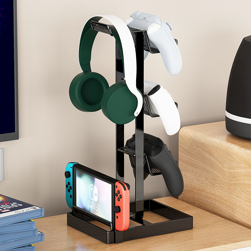 Headphone stand, head-mounted controller, game rack, hanging bracket, gaming phone, headset, desktop computer storage wonder Application Scenario