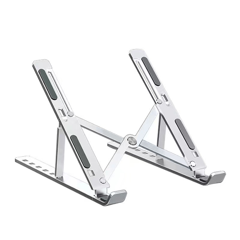 Wholesale of notebook computer stands, desktop standing heat dissipation monitor stands, folding and lifting aluminum alloy stands Item Picture