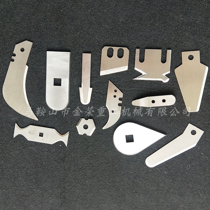 Irregular-shaped blade, thin small pointed mouth knife, serrated food stainless steel arc-shaped cutting knife, non-standard cross-cutting machine cutting blade Specification drawing