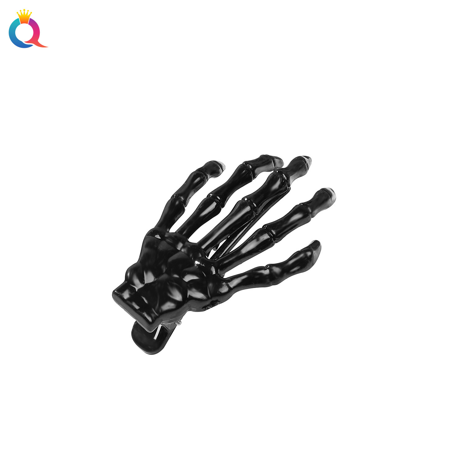 Qiyue Amazon's best-selling Halloween hairpins, terrifying ghost claws, skull bracelets, side hair clips and hair accessories wholesale Item Picture