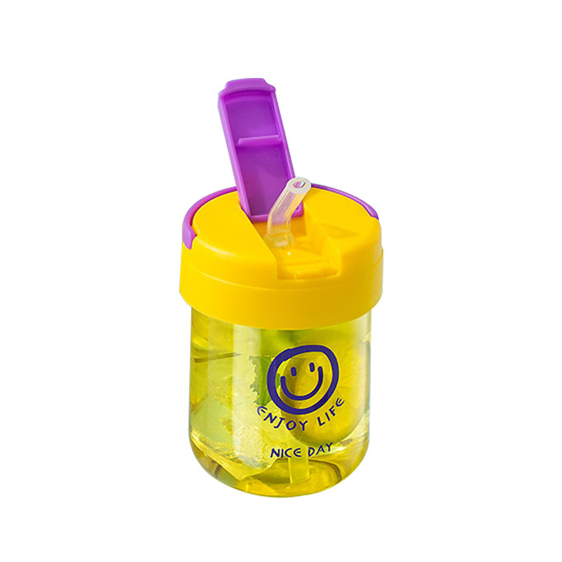 2023 New summer glass straw cup with sealed lid, portable water cup, office high appearance level drinking cup Item Picture