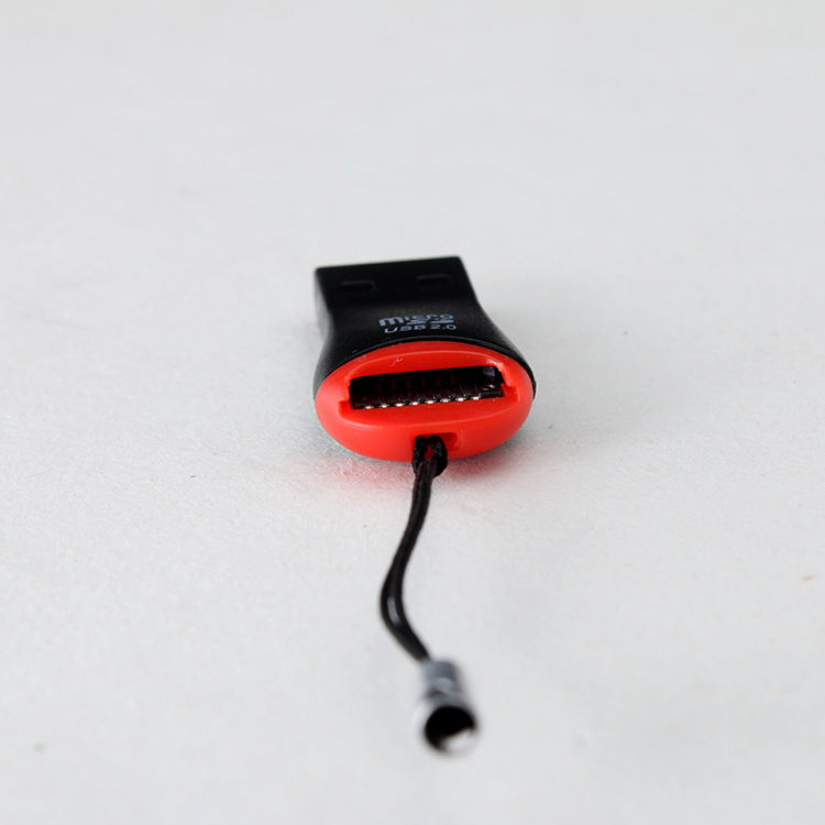 Factory direct sales of whistle card reader, lipstick mini MICRO SD high-speed version USB 2.0 TF card reader Item Picture