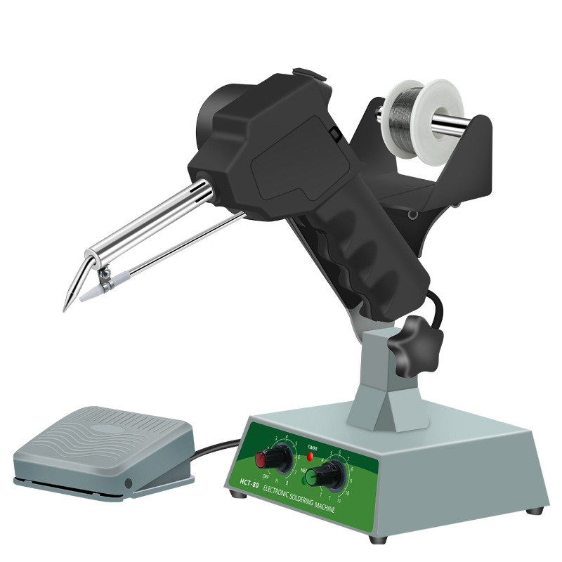 External heating 80W foot-operated soldering gun, temperature-adjustable soldering iron, industrial foot-operated soldering machine undefined