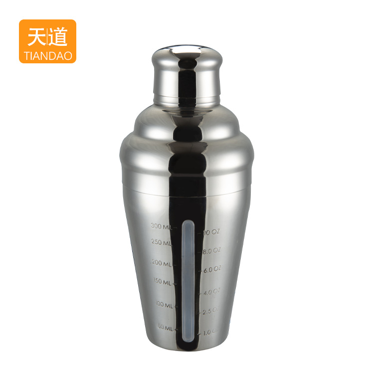 500ml stainless steel graduated shaker, European-style cocktail shaker, bar cocktail shaker set with scale Item Picture