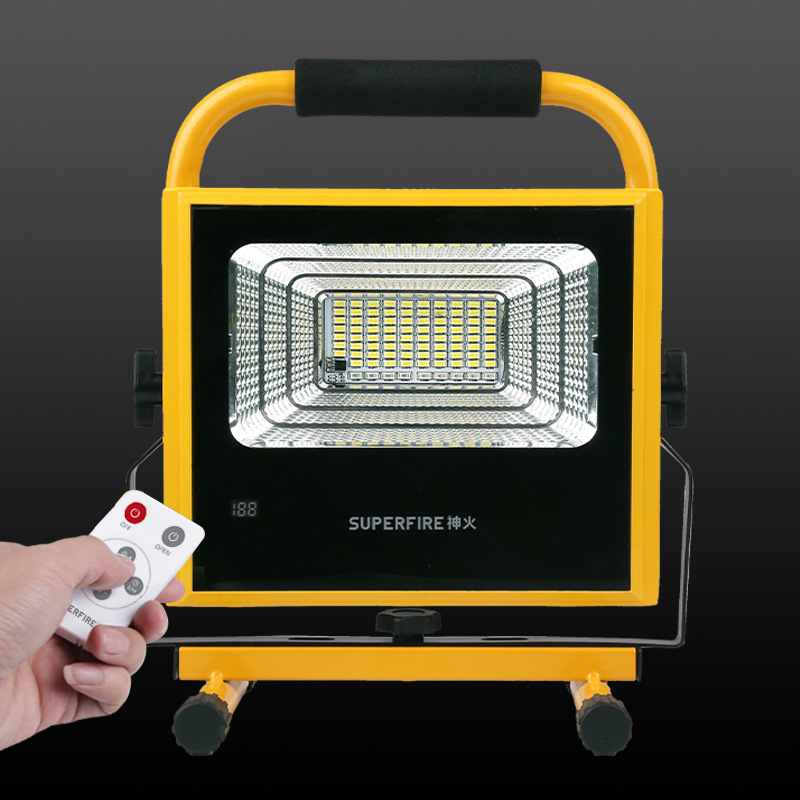 Shenhuo Mobile waterproof rechargeable floodlight, construction site searchlight, outdoor portable engineering emergency lighting searchlight wholesale details Picture