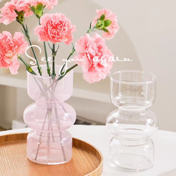 Creative irregular-shaped vases, irregular glass for home use, light luxury decorative items for living room dining tables, flower arrangements, hydroponic fresh flower vases details Picture