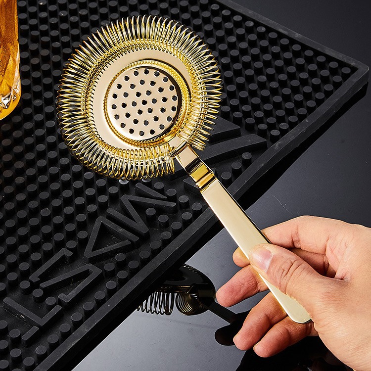 Cocktail ice filter screen, 304 stainless steel European Hawthorne ice separator, ice separator screen, wine filter Item Picture