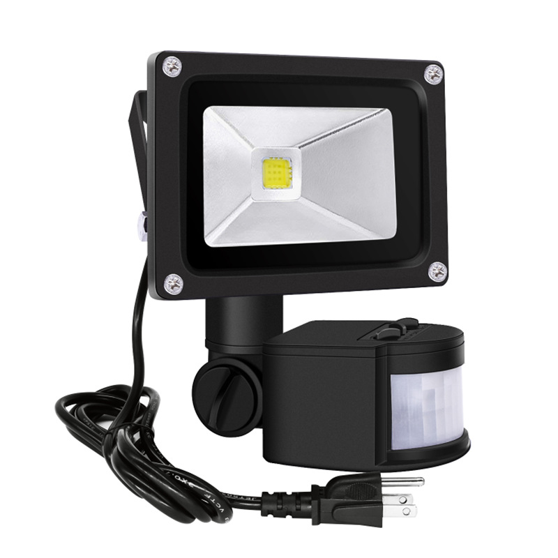 Cross-border supply of 10w sensor floodlights for outdoor courtyards, led corridors, passageways, stairwells and garages Item Picture