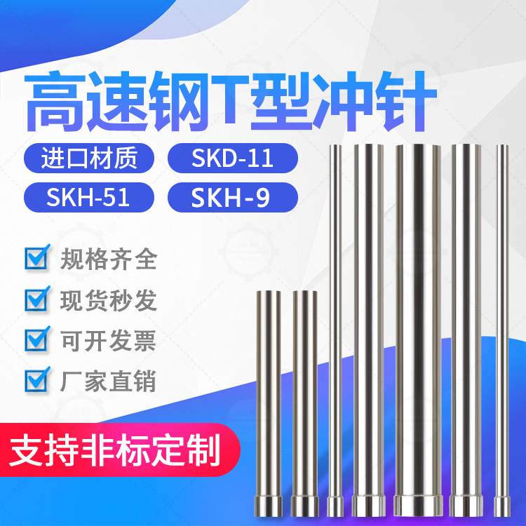 Mold punch needle skd11 standard high-speed steel HSS stainless steel punch needle punch head tungsten steel precision processing punching T punch A full figure