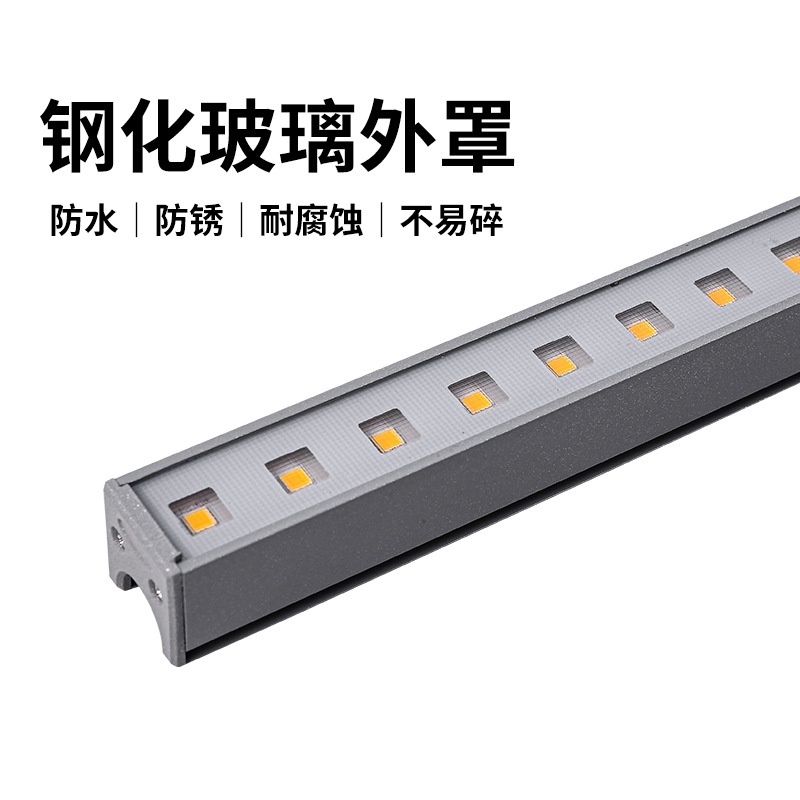 New led strip light outdoor waterproof color light, waterproof outdoor lighting sign project exterior wall contour strip light Item Picture