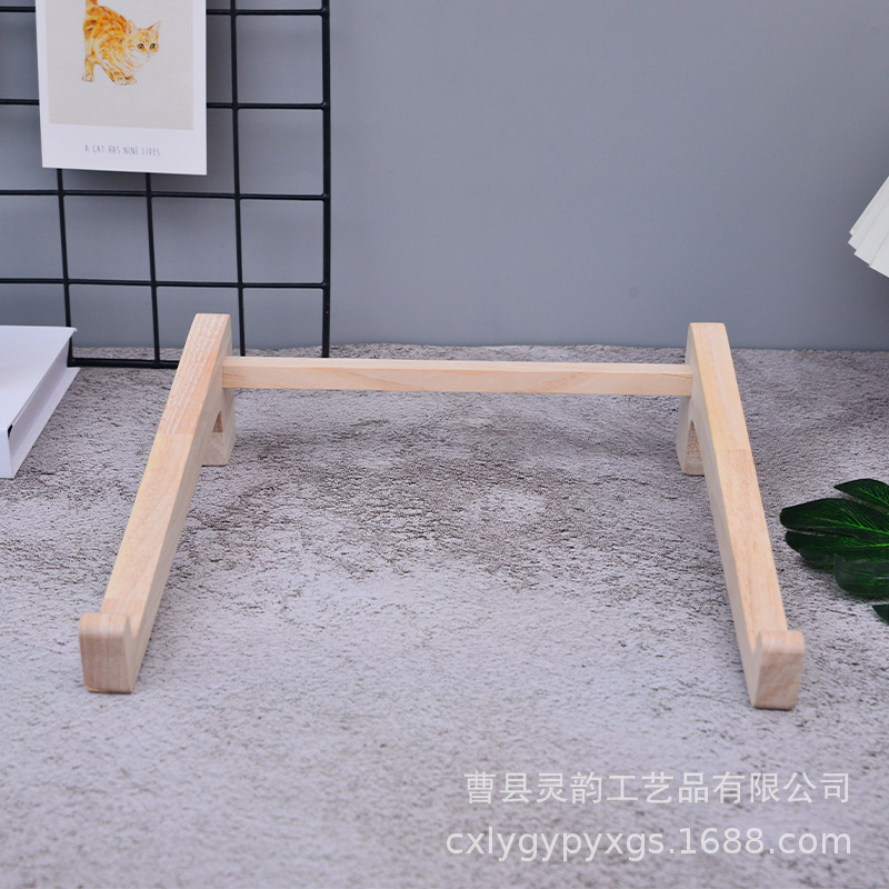 Notebook computer cooling stand, desktop stand, rubberwood portable computer stand, solid wood in stock for wholesale full figure