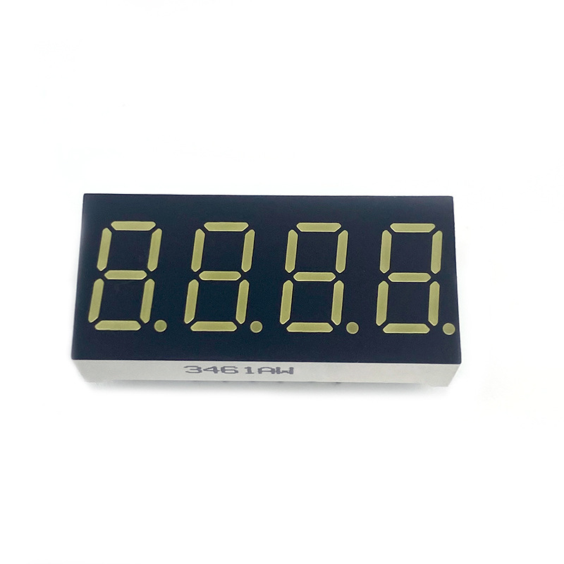 0.36-inch 4-digit digital tube 3461 digital tube with white and red light high-brightness digital display Item Picture