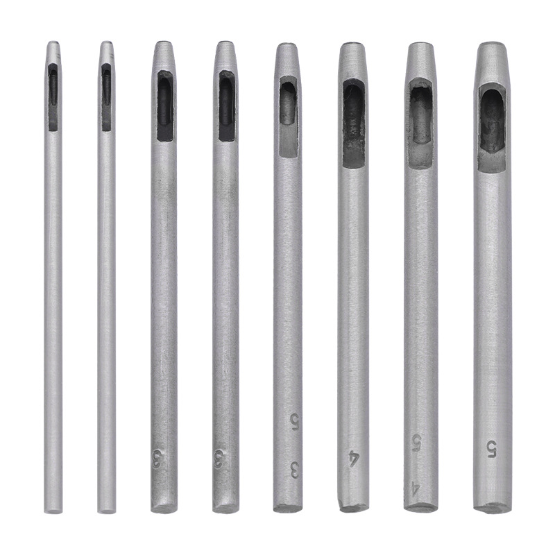 Silver belt punch, round punch, perforated yuan punch, hollow punch, belt punch, black round punch, leather punch Item Picture