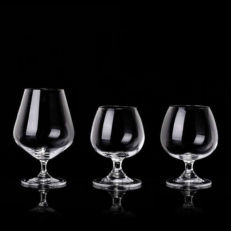 Shidao brandy glass, red wine glass set, transparent high-end glass highball glass, grape glass, Champagne glass, Cognac glass Specification drawing