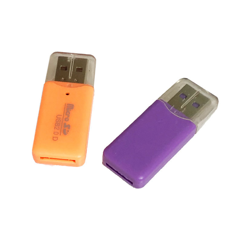 Wholesale ice-cool card readers, microSD/TF card/mobile phone memory card USB 2.0 card readers from the manufacturer Item Picture