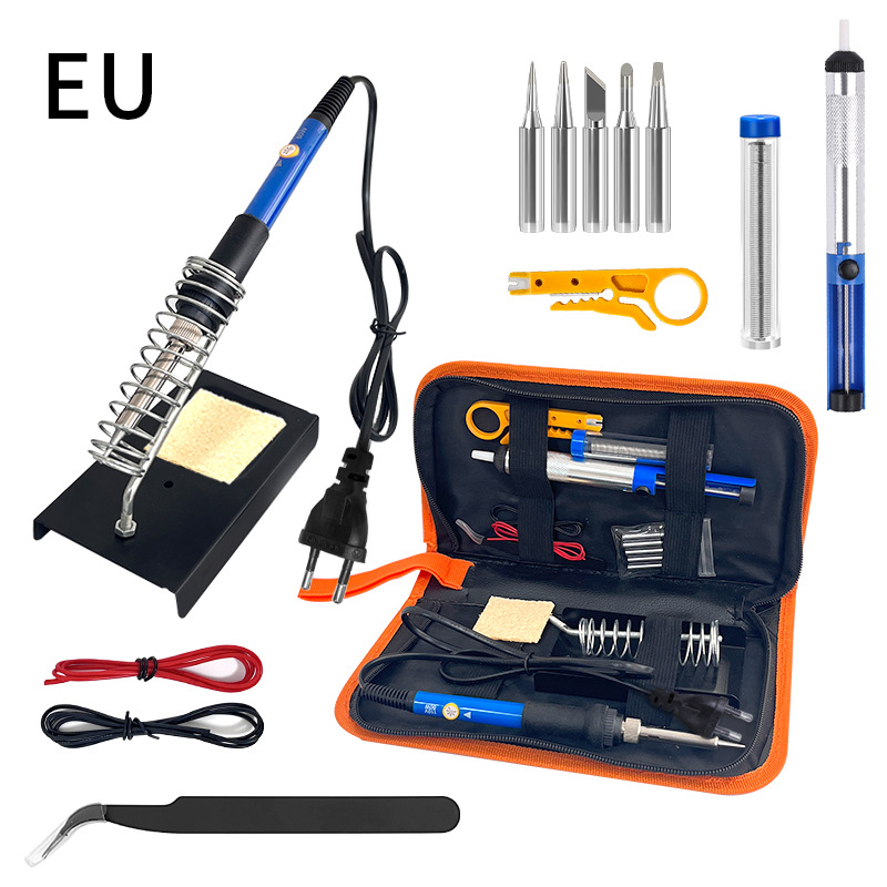 Cross-border supply of 15-piece soldering iron sets, 60/80W European, American and British standard maintenance and temperature adjustment tools undefined