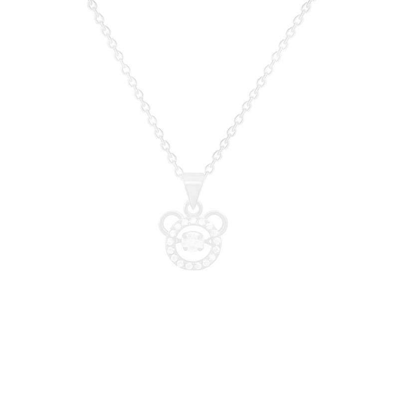 Japanese and Korean ins light luxury bear necklace, niche high-end pendant, collarbone chain, elegant and versatile, hot-selling accessory wholesale Item Picture