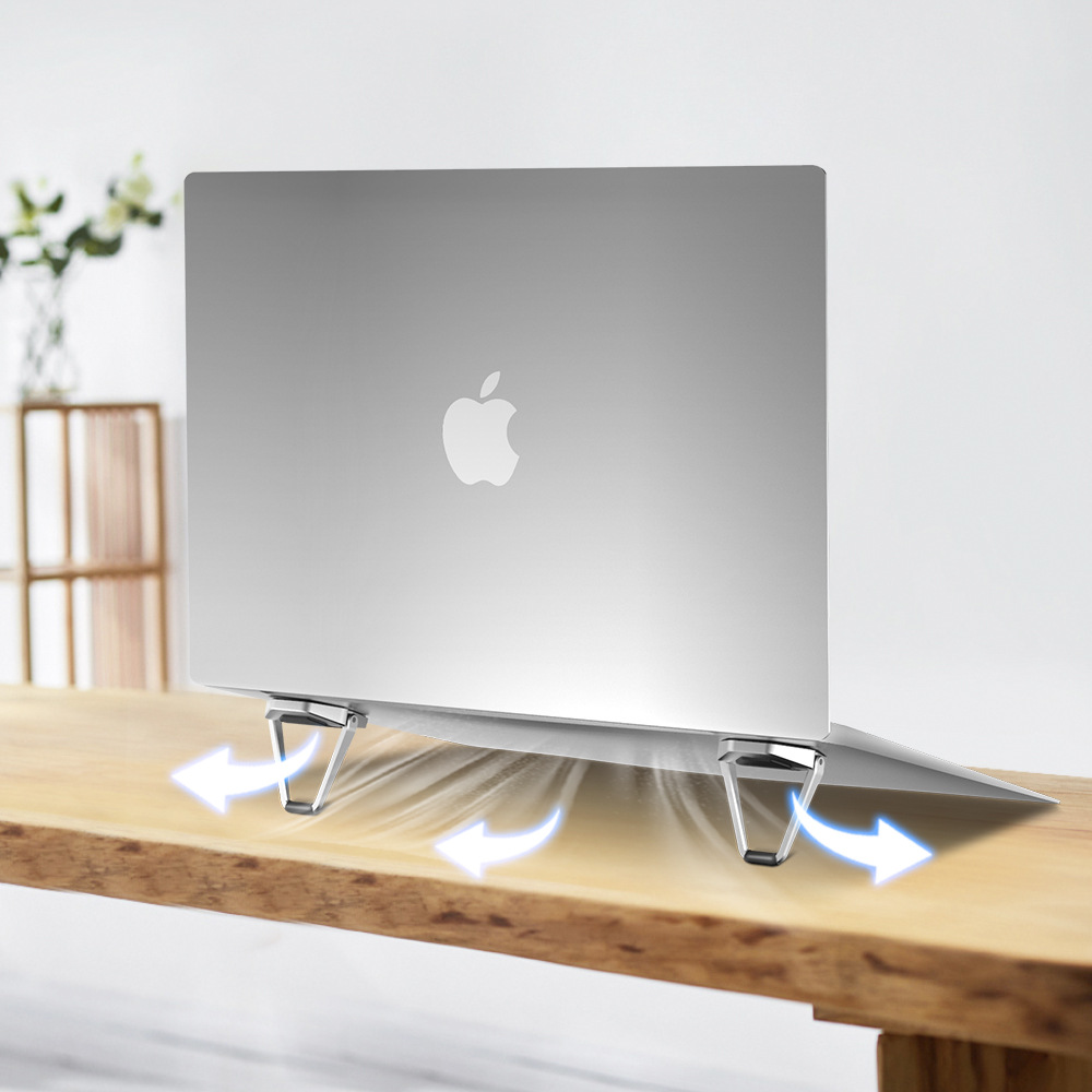 R-JUST original factory portable folding back sticker stand computer pad, high stand metal shield invisible notebook stand details Picture