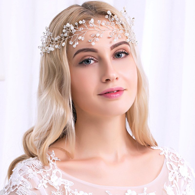 Special clearance sale of bride accessories, high-end foreign trade surplus goods, headwear and hair accessories, wholesale accessories in Yiwu, night market and street stall sources Specification drawing