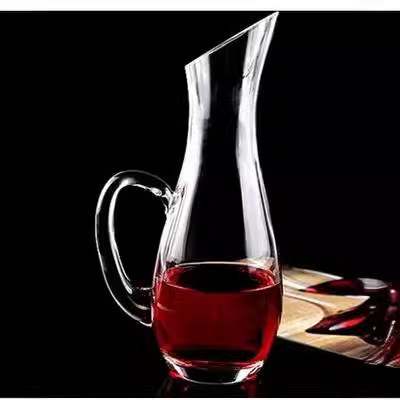 ins popular Western restaurant transparent glass wine decanter, wine divider, creative decanter, and wine pouring device Specification drawing