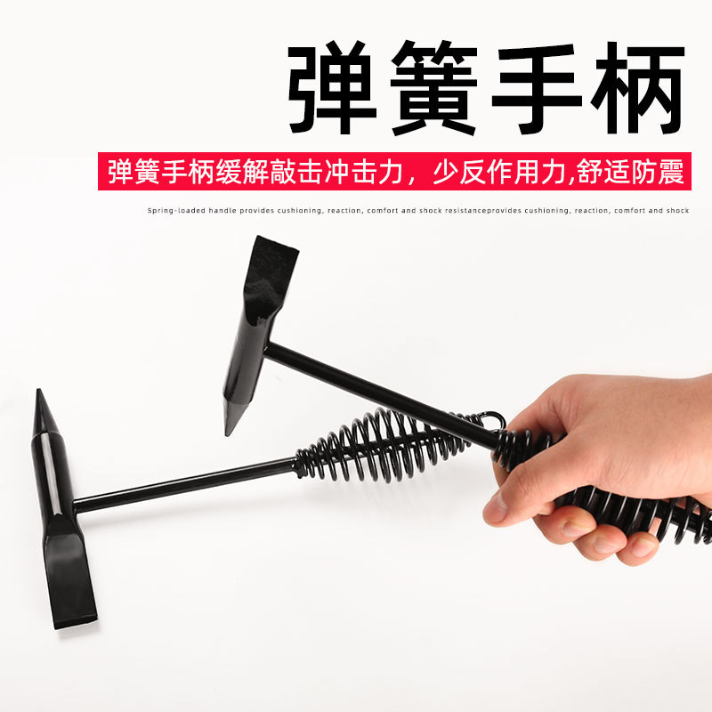 Wholesale electric welding hammers, hammer heads, slag hammers, multi-functional rust removal hammers, pointed small iron hammers, safety hammers, spring slag hammers details Picture