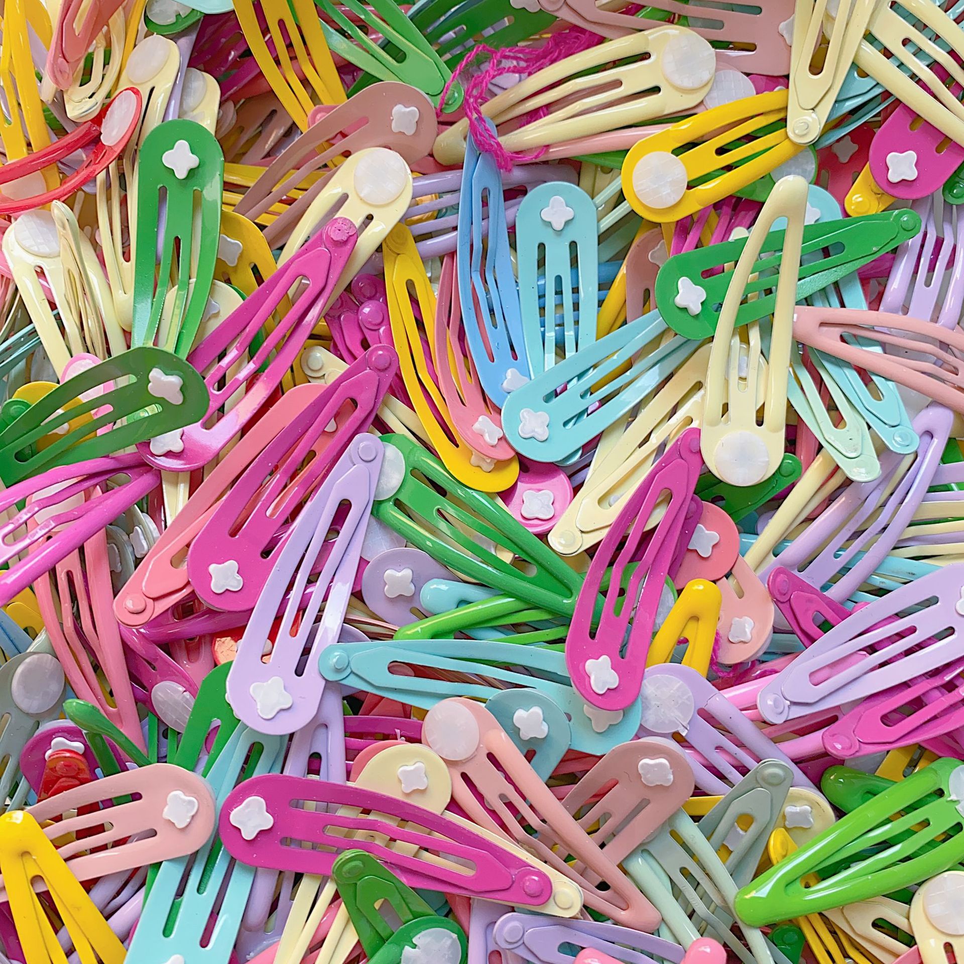 diy candy-colored children's hair clips, star hair clips, broken hair bangs clips, Korean BB clips, water drop clips accessories wholesale Item Picture