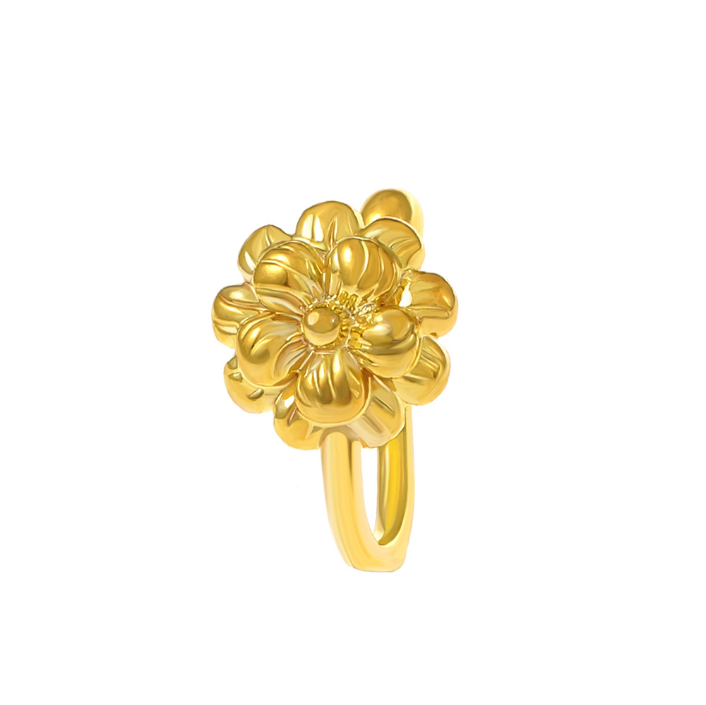 European and American creative non-perforated U-shaped nose clip, ins fashionable and elegant geometric nose ring, flower fake nose decoration, puncture accessory Item Picture