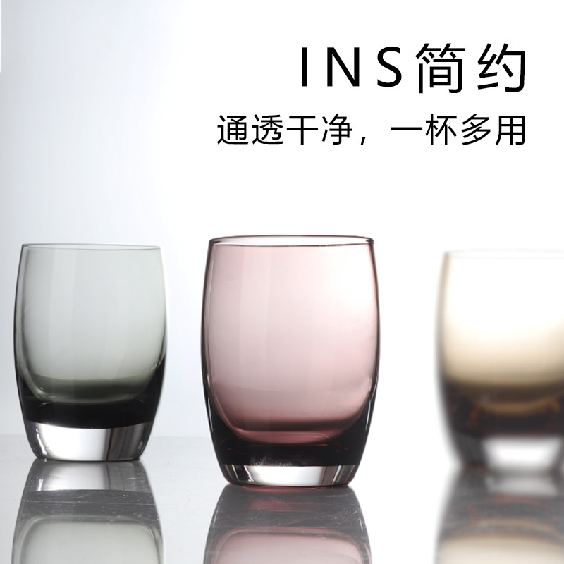 Simple and light luxury glass washbasin cups, couple brushing and washbasin cups, household items, hotel, guesthouse and inn washbasin cups details Picture