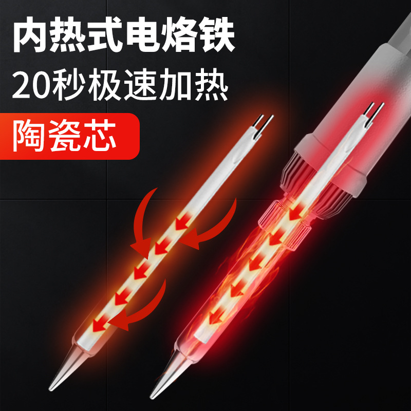 Cross-border temperature-adjustable 60w electric soldering iron set with internal heating digital display soldering iron, a special soldering iron for household soldering Application Scenario