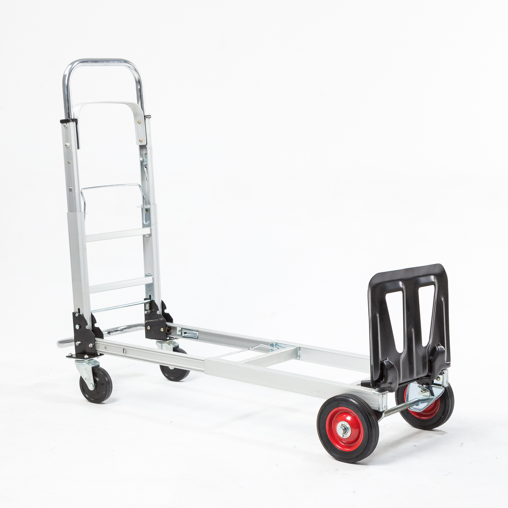 A logistics trolley, portable hand-pulled cart, folding telescopic handcart, aluminum alloy flatbed cart, handling cart Item Picture