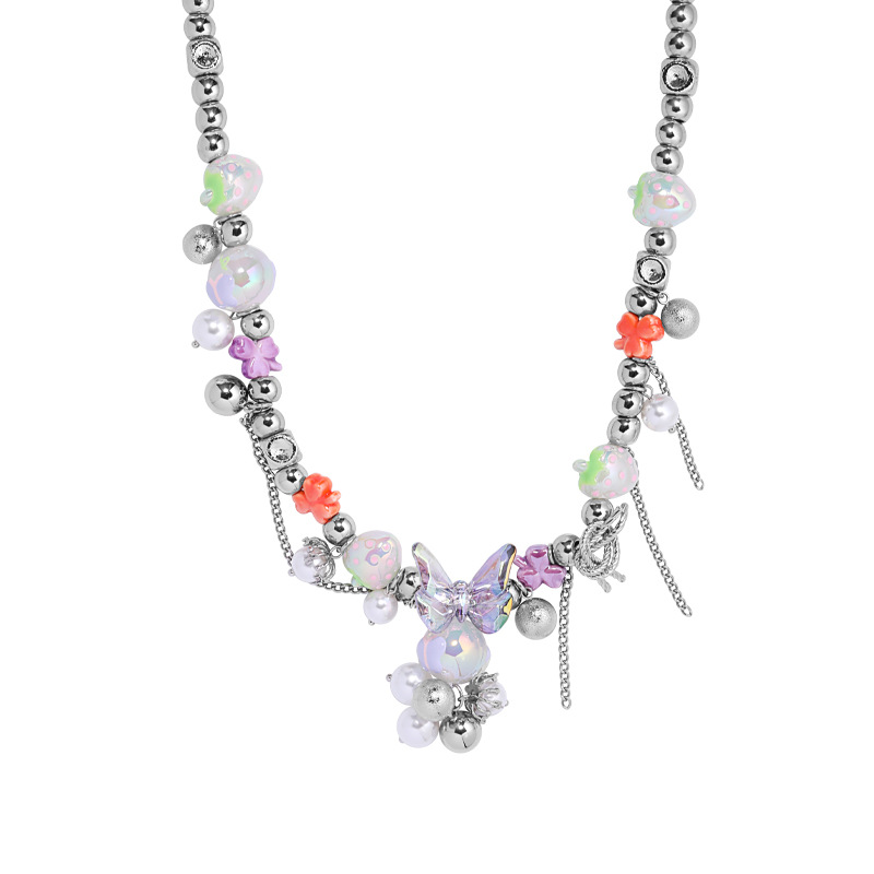 Caidie Heavy Industry's niche design necklace for women 2025 new style, light luxury and sweet collarbone chain, fashionable and high-end necklace Item Picture