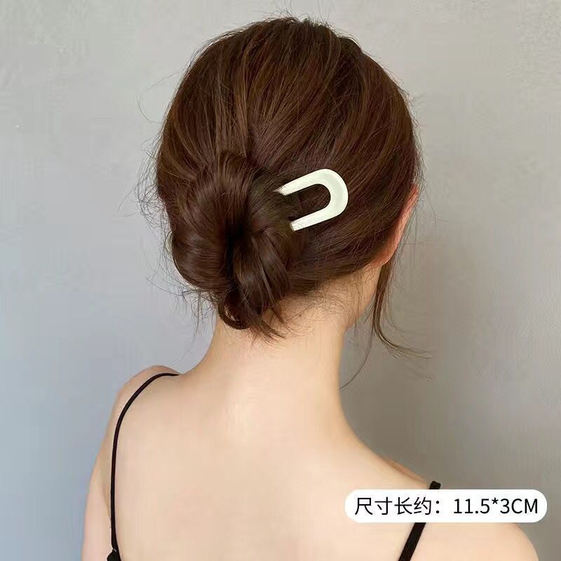2025 New Chinese-style high-end Hairpin Bun Hair Bun Magic Tool U-shaped Hairpin Women's Hairpin Hair Accessory Hair plug details Picture