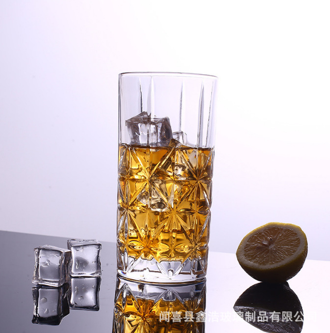 Glass cups, household beer mugs, juice water cups, cold drink cups, tea cups, draft beer cups, drinking water sets, European-style water sets, direct supply details Picture