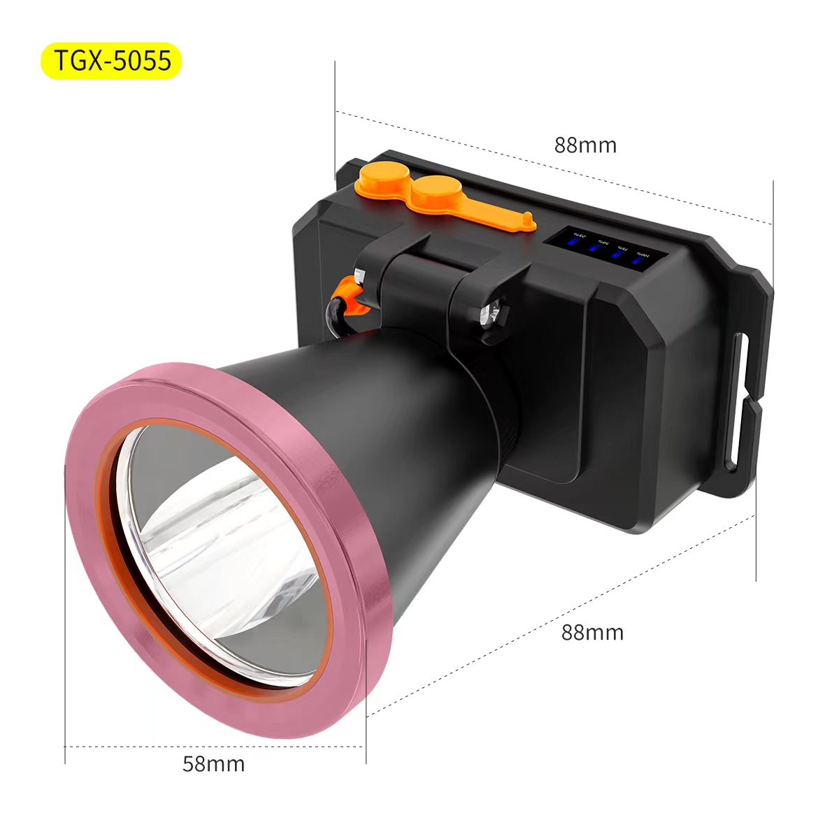 Tegxin Outdoor Mountain Camping lithium Battery rechargeable headlamp TGX-5055 Outdoor rechargeable headlamp details Picture