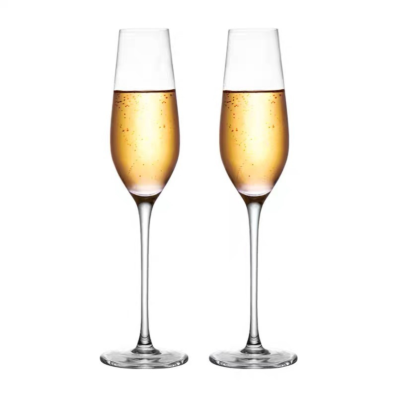 High-end glass high-footed champagne glasses, sparkling wine glasses, tulip glasses, sweet wine glasses, home wedding creativity Item Picture