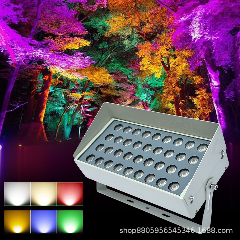 led floodlights, outdoor waterproof courtyard building lighting projects, wall-washing lights, garden greening, villa tree spotlights Application Scenario