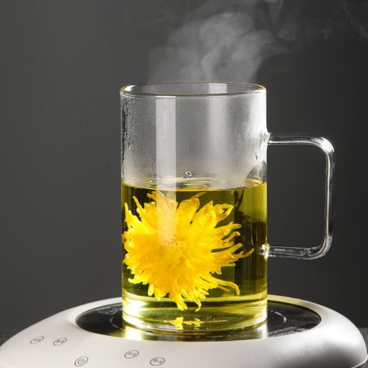 1000ml large-capacity transparent drinking cup, simple household cup, men's office with lid and handle details Picture