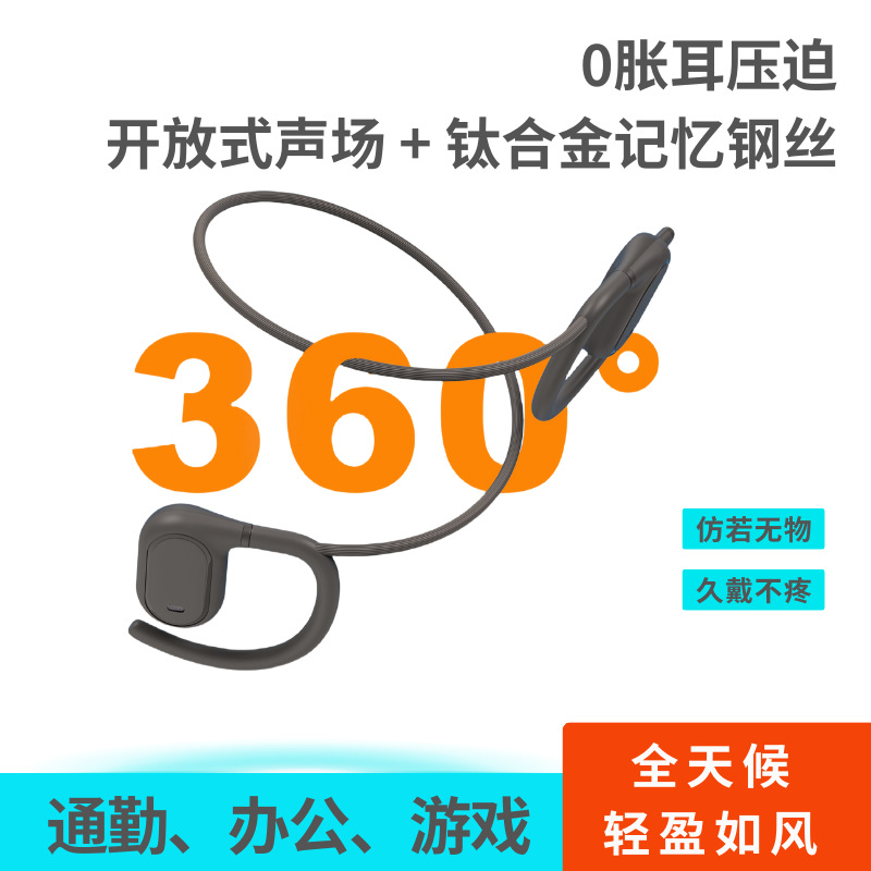 Factory direct supply of patented ultra-light 27-gram open-top headphones, titanium alloy steel wire multi-interface rotatable microphone details Picture