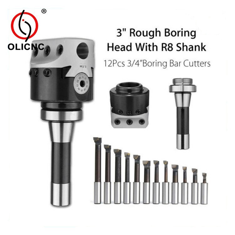 Drilling and milling machine machining center F1 Boring machine Boring Head set BT/MT/R8 Boring Head Cross-border Specification drawing