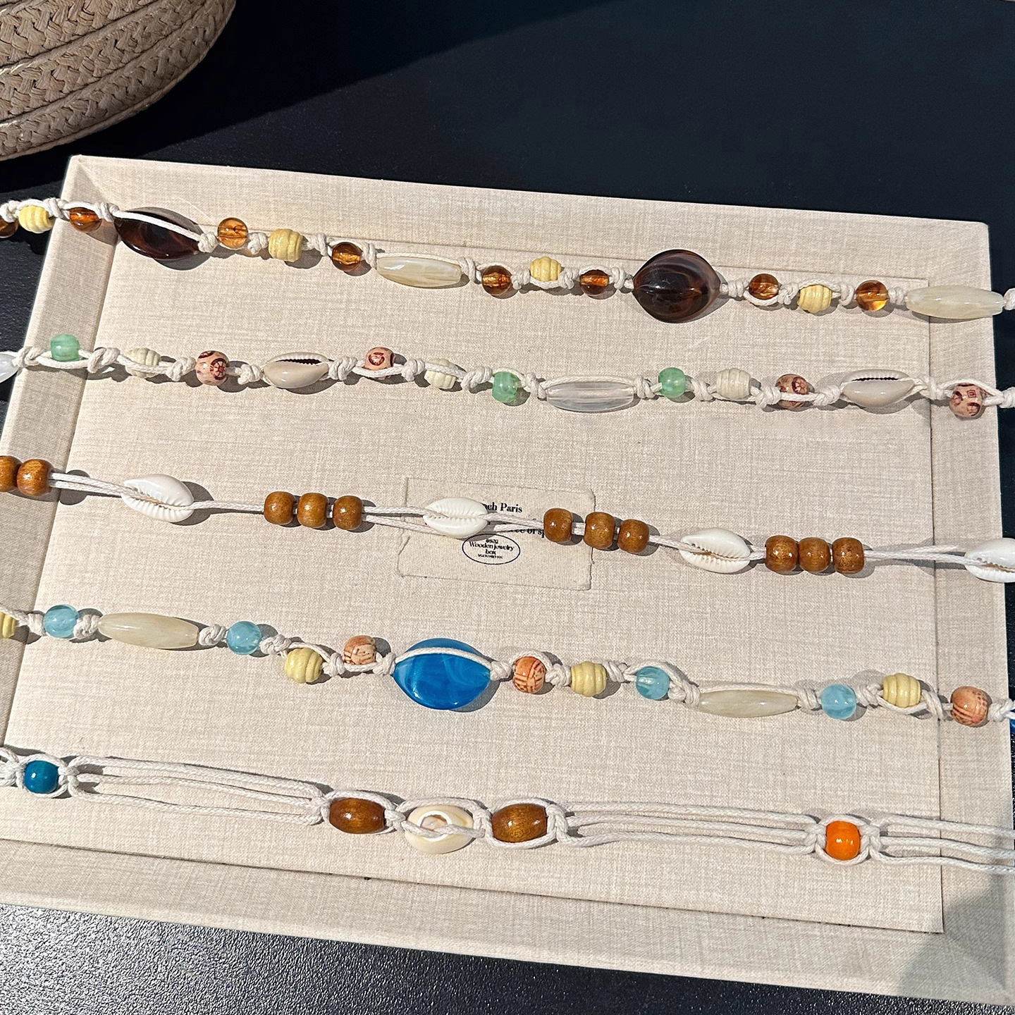 Bohemian braided beaded shell waist chain, women's design sense, ethnic style belt dress, waist-cinching accessory details Picture