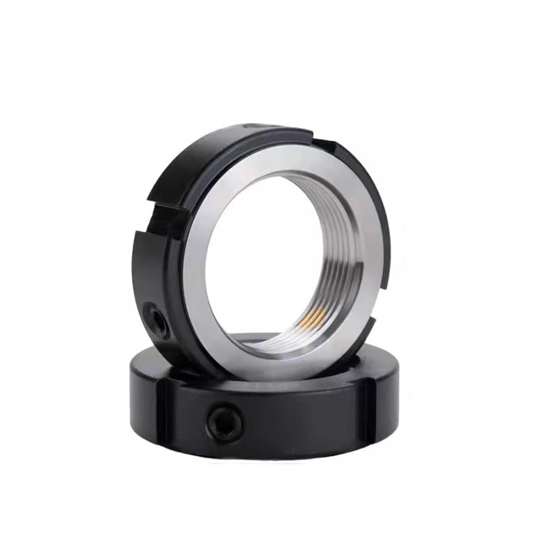 The Zhengchen R-type radial precision lock nut locks the screw bearing of the CNC machine tool to prevent the loosening of the round nut Item Picture