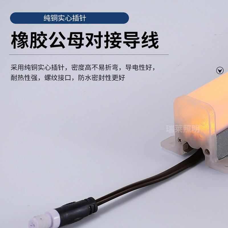 Factory direct sales of linear lights, outdoor waterproof guardrails, signboards, running lights, wall-washing lights, exterior wall lighting, single-color contour lights Application Scenario