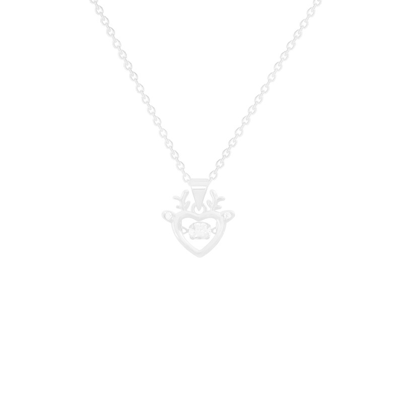 Hot-selling accessories: Cute elk necklace, versatile and niche new style, dynamic pendant design, neckchain, elegant collarbone chain Item Picture