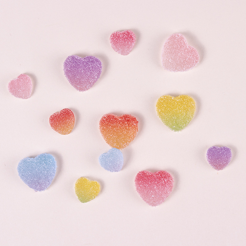 Creative simulation gummy candies, gradient handmade DIY accessories, cream gel hair clips, headwear, resin accessories Application Scenario