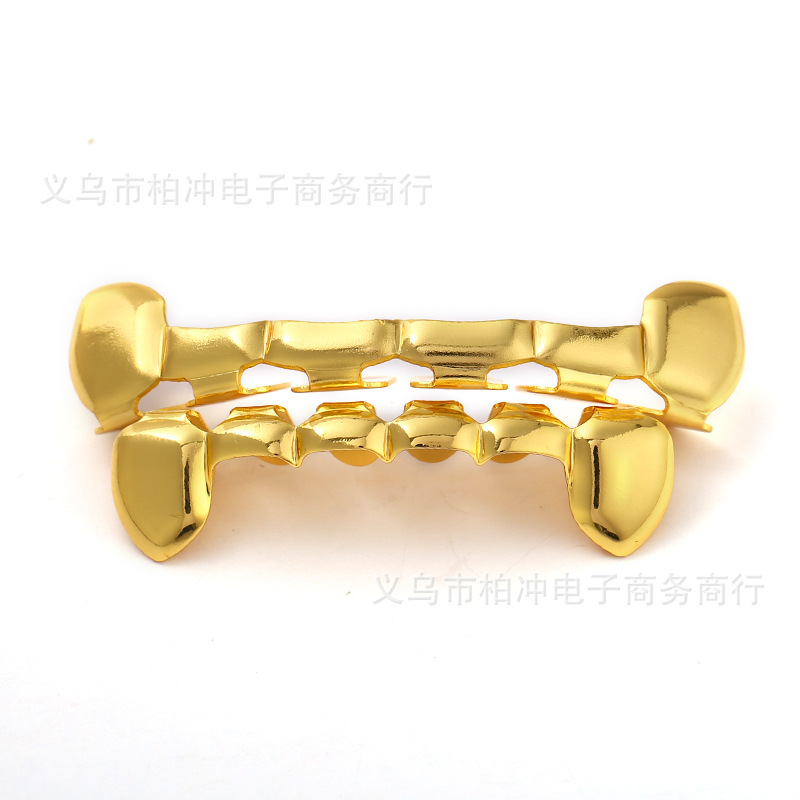 European and American hip-hop trend simple and hot-selling Hiphop hip-hop decoration clown fangs teeth grills silver-plated braces Application Scenario
