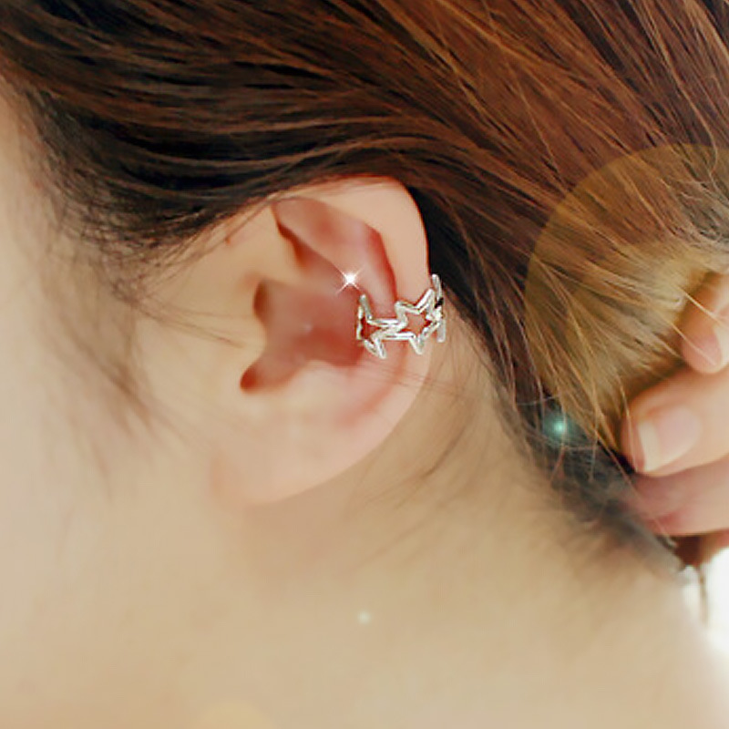 Spring's new best-selling no-hole star-shaped ear clip earrings and accessories are recommended for Korean girls full figure
