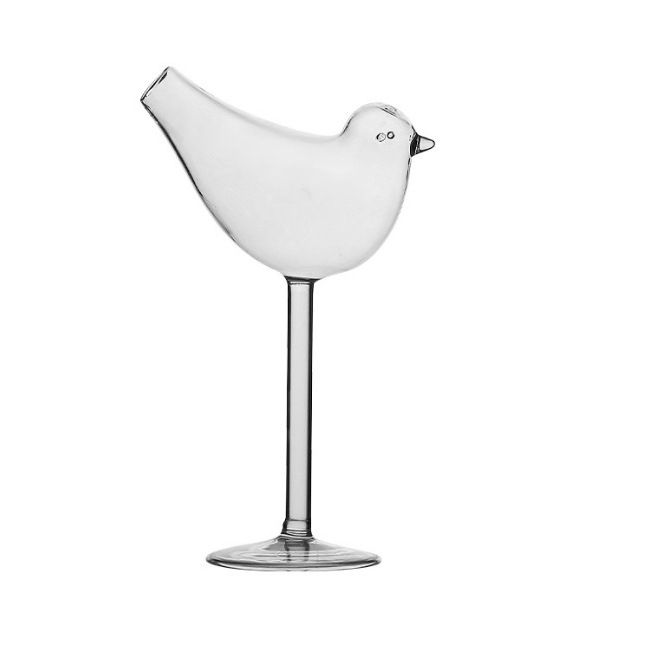 Handcrafted high-boron bird heat-resistant glass juice cups, whisky cups, cocktail cups, factory direct sales of vases Item Picture