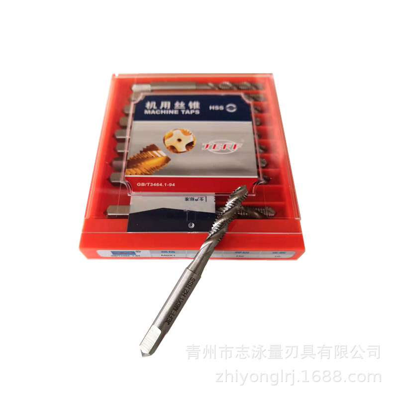 Dalian Far East JEFF Super-hard M2 high-speed steel fully ground spiral tap M2 2.5 3 4 5 6-30 tap Specification drawing